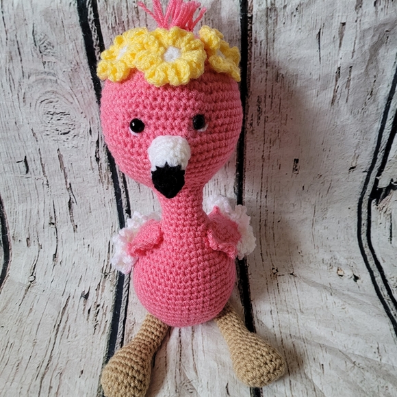 New Crochet Flamingo Doll - Picture 8 of 16